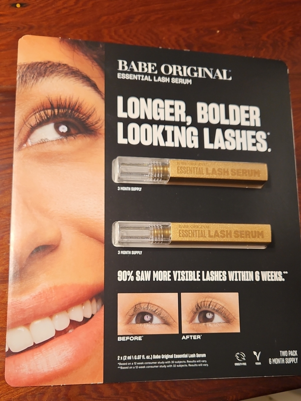 New Babe Lash Essential Lash serum - 6 Month Supply New In Box